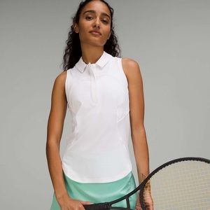Lululemon Quick-Drying sleeveless Polo 💚 mint moment
